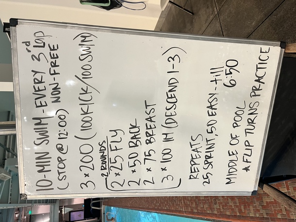 The Plunge Masters practice from Wednesday, October 11, 2023