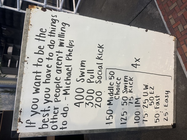 The Plunge Masters practice from Wednesday, September 3, 2025