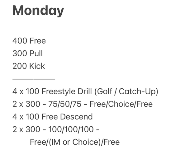 The Plunge Masters practice from Monday, December 2, 2024